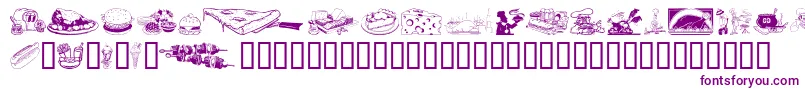 Шрифт Culinary Art – фиолетовые шрифты