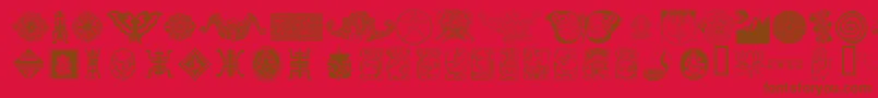 CULTI    Font – Brown Fonts on Red Background