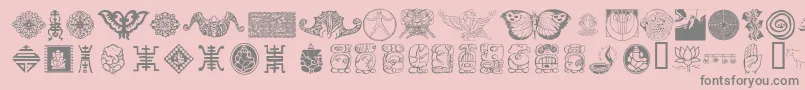 CULTI    Font – Gray Fonts on Pink Background