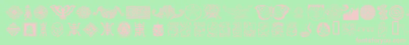CULTI    Font – Pink Fonts on Green Background