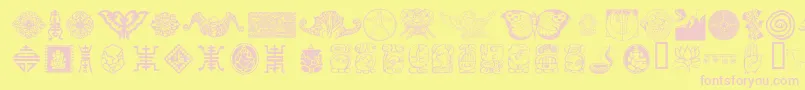 CULTI    Font – Pink Fonts on Yellow Background