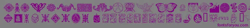 CULTI    Font – Purple Fonts on Gray Background