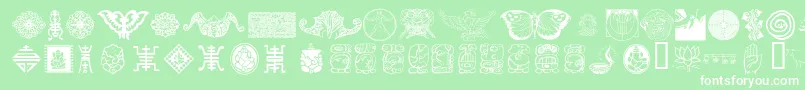 CULTI    Font – White Fonts on Green Background