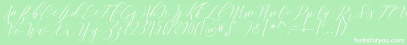 Culture Font – White Fonts on Green Background
