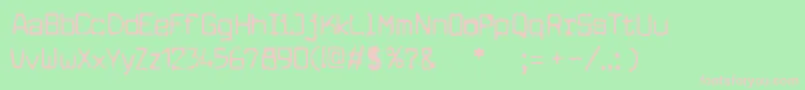 cuomotype Font – Pink Fonts on Green Background