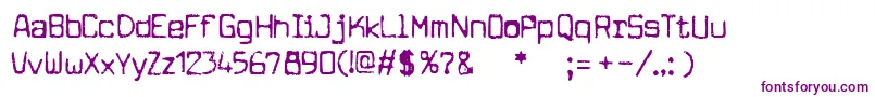 cuomotype Font – Purple Fonts on White Background