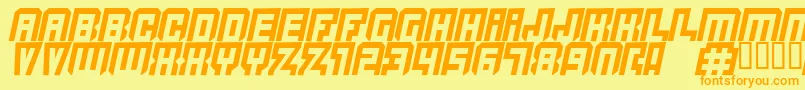 fuente Quicksil – Fuentes Naranjas Sobre Fondo Amarillo