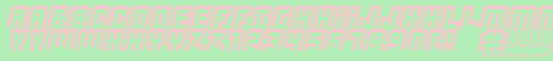 Quicksil Font – Pink Fonts on Green Background