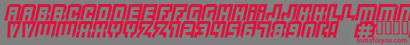Quicksil Font – Red Fonts on Gray Background