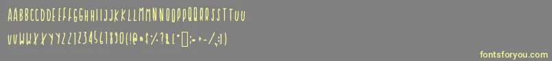 cupcakie Font – Yellow Fonts on Gray Background