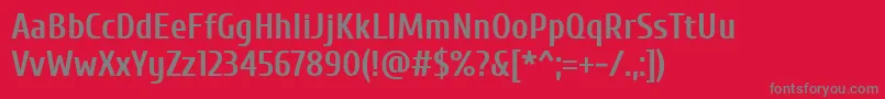 Cuprum Bold Font – Gray Fonts on Red Background