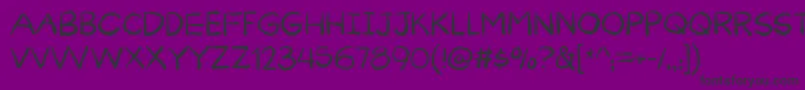 Curiousness DEMO Font – Black Fonts on Purple Background