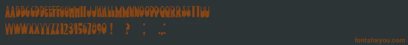 CurrentMoment Font – Brown Fonts on Black Background