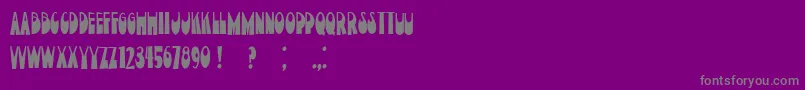 CurrentMoment Font – Gray Fonts on Purple Background