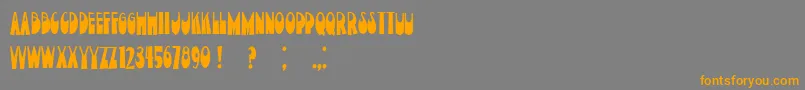 CurrentMoment Font – Orange Fonts on Gray Background