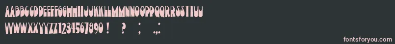 CurrentMoment Font – Pink Fonts on Black Background
