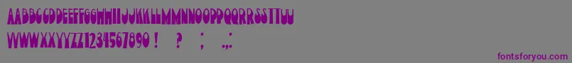 CurrentMoment Font – Purple Fonts on Gray Background
