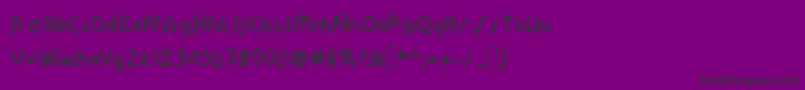 DiscoGrudgeRoundedWindowMedium-Schriftart – Schwarze Schriften auf violettem Hintergrund