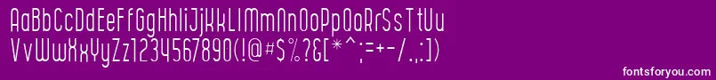 fuente CURVE Thin – Fuentes Blancas Sobre Fondo Morado