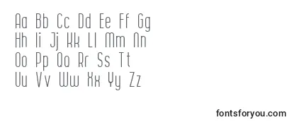 CURVE Thin-fontti