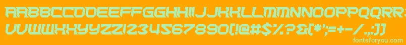 Cut Deep Font – Green Fonts on Orange Background