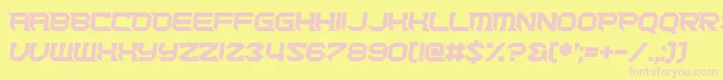 Cut Deep Font – Pink Fonts on Yellow Background