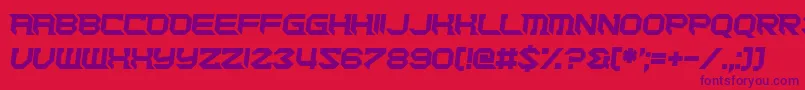 Cut Deep Font – Purple Fonts on Red Background