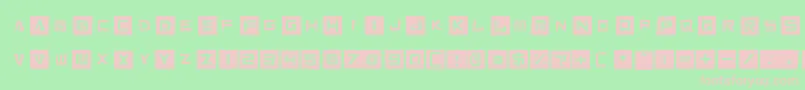 Cut It Out Font – Pink Fonts on Green Background