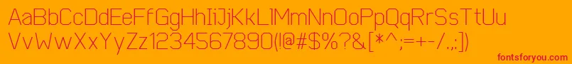 CobolRegular Font – Red Fonts on Orange Background