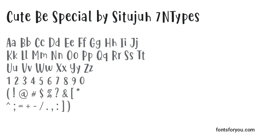 Czcionka Cute Be Special by Situjuh 7NTypes – alfabet, cyfry, specjalne znaki