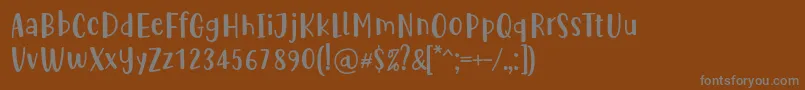 Шрифт Cute Be Special by Situjuh 7NTypes – серые шрифты на коричневом фоне