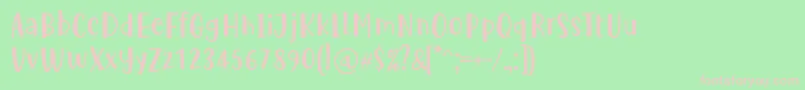 Cute Be Special by Situjuh 7NTypes Font – Pink Fonts on Green Background