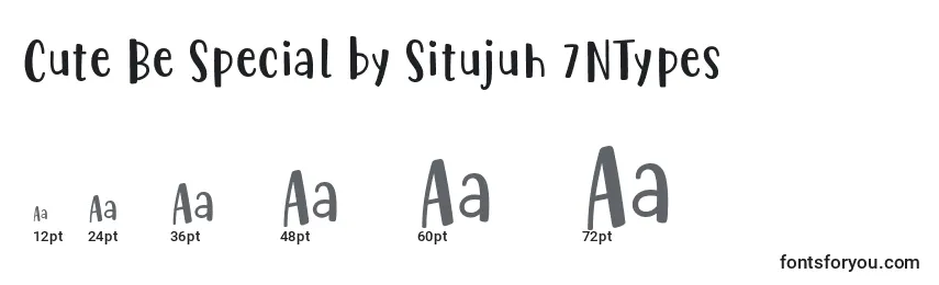 Größen der Schriftart Cute Be Special by Situjuh 7NTypes