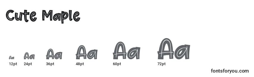 Cute Maple Font Sizes