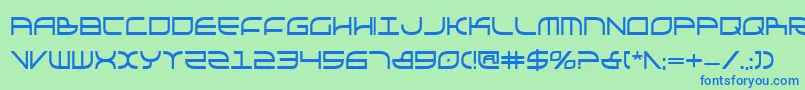Galgabc Font – Blue Fonts on Green Background