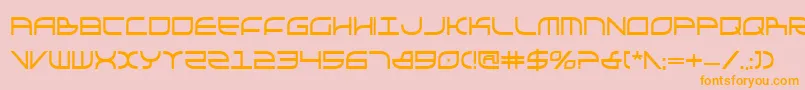 Galgabc Font – Orange Fonts on Pink Background
