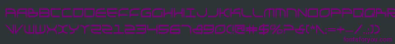 Galgabc Font – Purple Fonts on Black Background