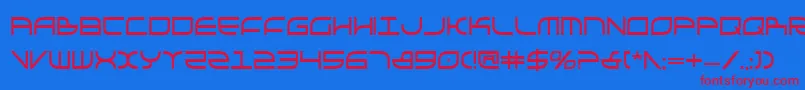 Galgabc Font – Red Fonts on Blue Background