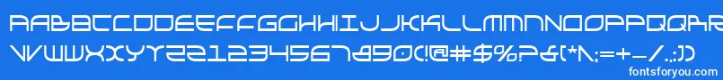 Galgabc Font – White Fonts on Blue Background