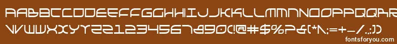Galgabc Font – White Fonts on Brown Background