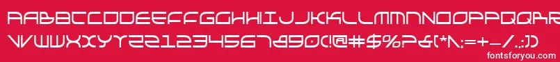 Galgabc Font – White Fonts on Red Background
