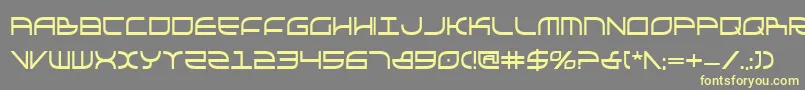 Galgabc Font – Yellow Fonts on Gray Background