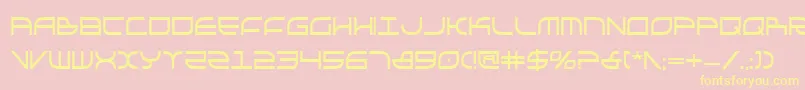Galgabc Font – Yellow Fonts on Pink Background