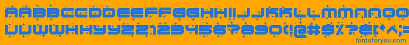 cutie top Font – Blue Fonts on Orange Background