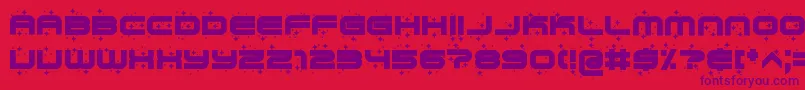 cutie top Font – Purple Fonts on Red Background