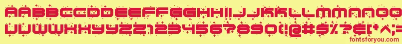 cutie top Font – Red Fonts on Yellow Background