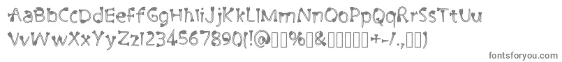 Шрифт CutiePie3 Regular – серые шрифты