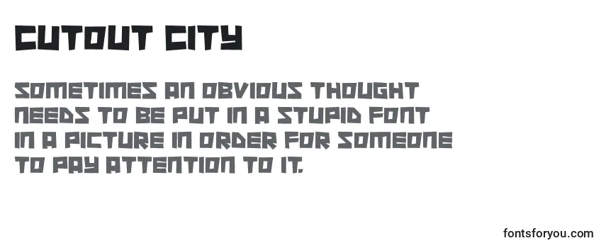 Cutout City (124337) Font