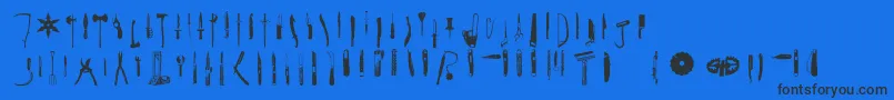 fuente cutpoint 3 1 – Fuentes Negras Sobre Fondo Azul