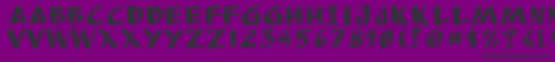 Anudaw Font – Black Fonts on Purple Background